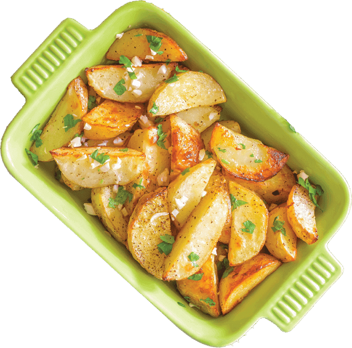 roasted potatos with herbs