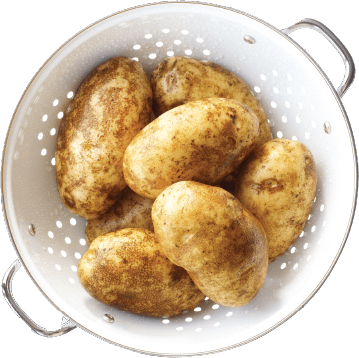 boiled potatoes