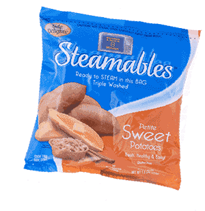 sweet steamable potatoes